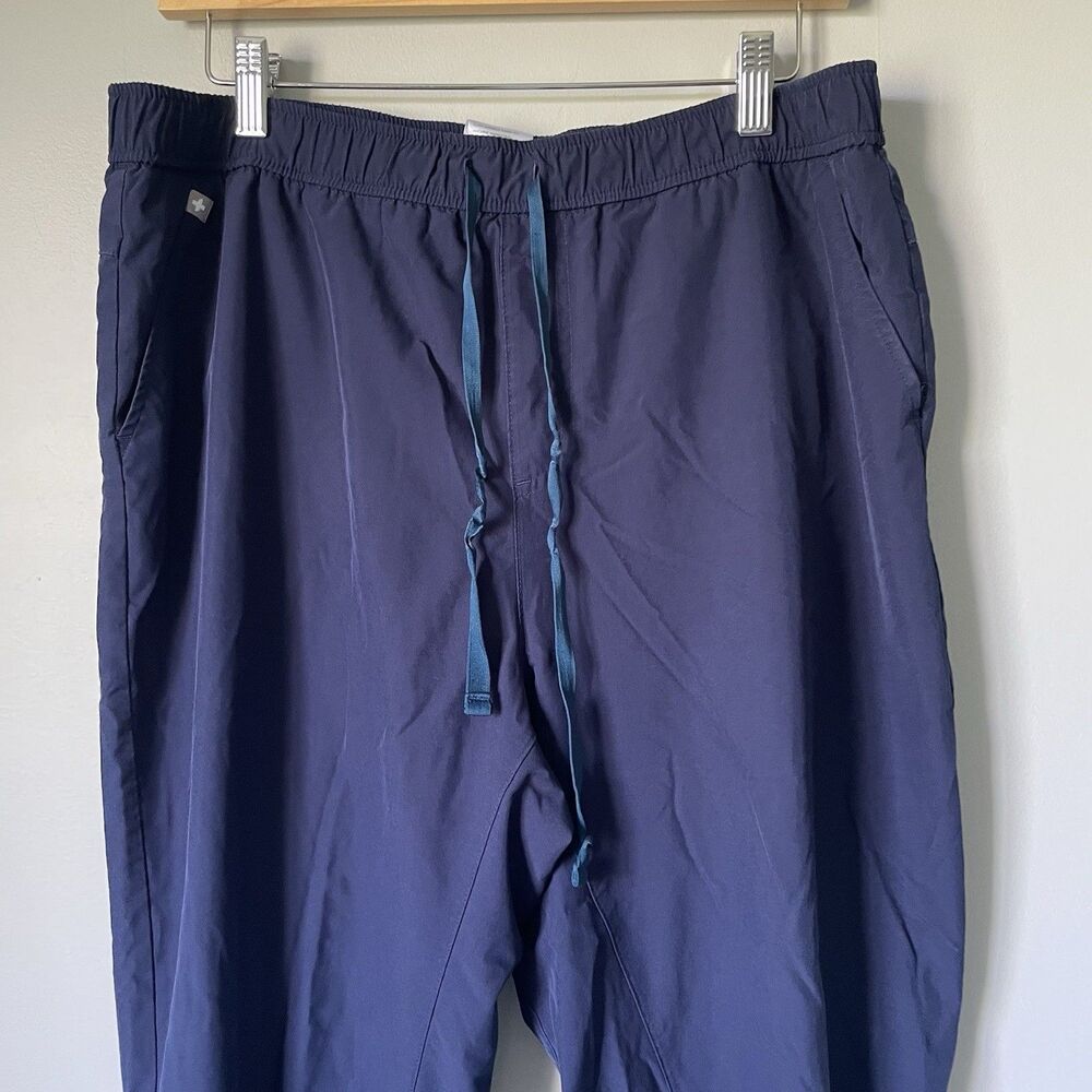 FIGS Mesh Lined Jogger Scrub Pants Medical Nurse Navy Blue Men's Size Large Tall - Picture 3 of 16